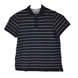 Banana Republic Polo Men's‎ XL fitted Navy and white stripe